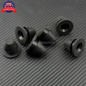 6pcs Rubber Side Cover Grommets Fit For Harley Touring Glide FLTR FLHX 2008-2021 - Moto Life Products