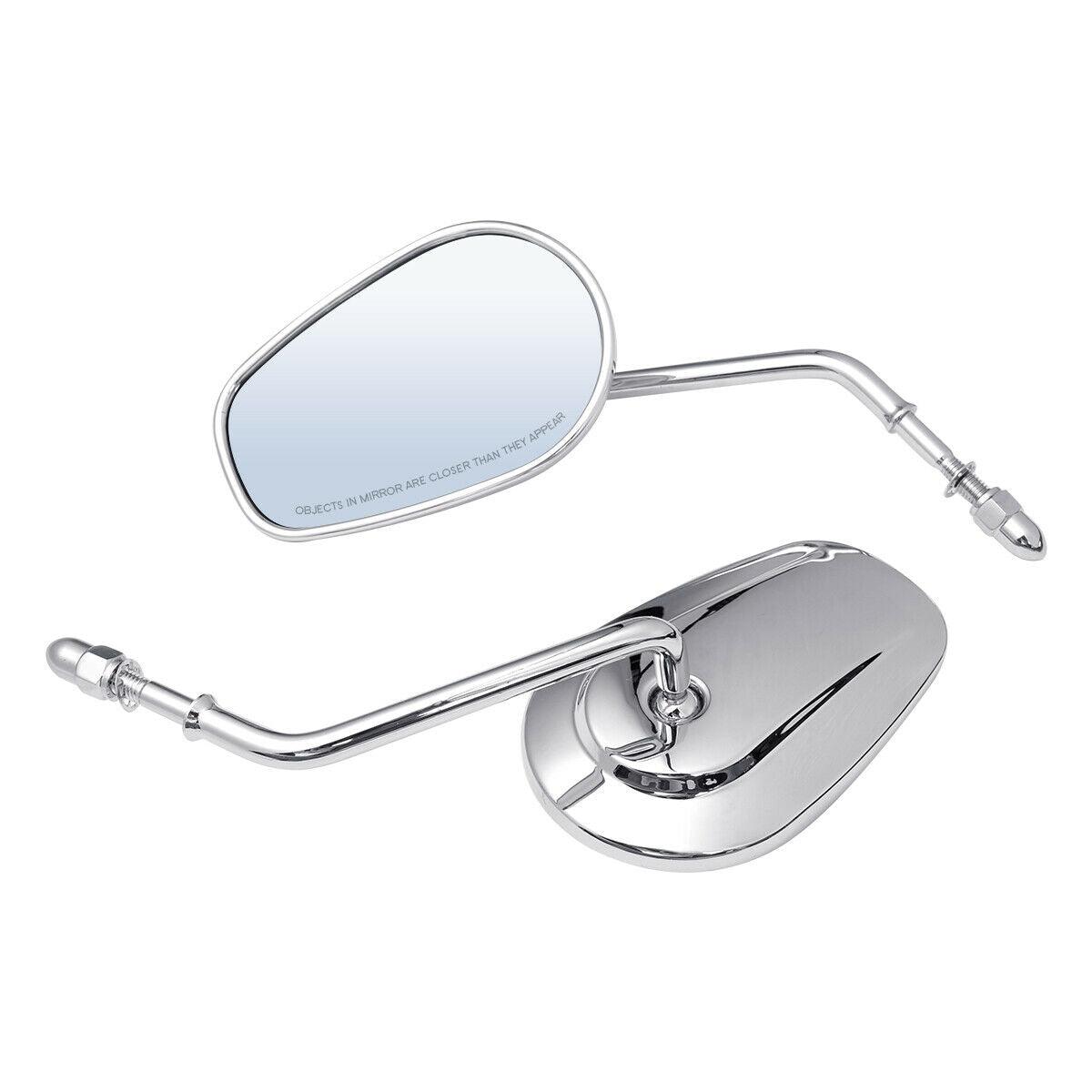 8mm Rearview Mirrors Fit For Harley Touring Road King Street Electra Road Glide - Moto Life Products