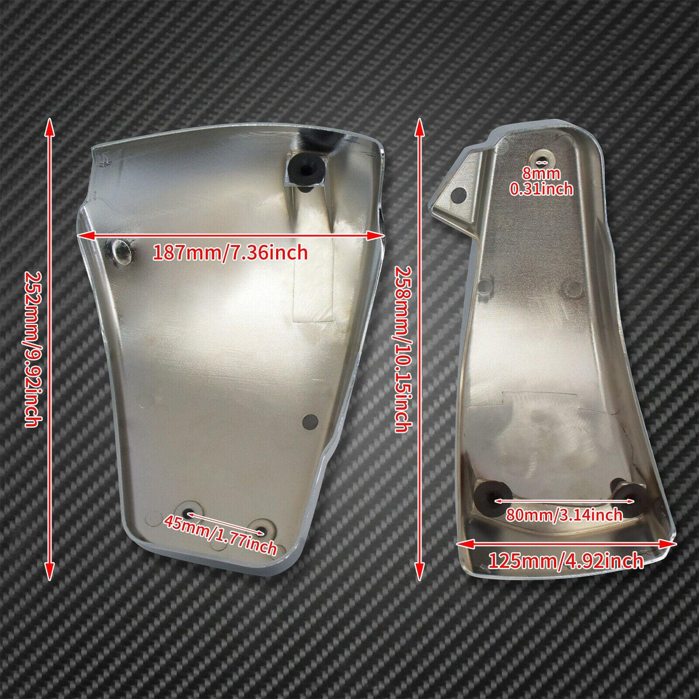 Chrome Battery Side Cover Faring Fit For Harley Softail Slim Fat Bob 2018-2021 - Moto Life Products