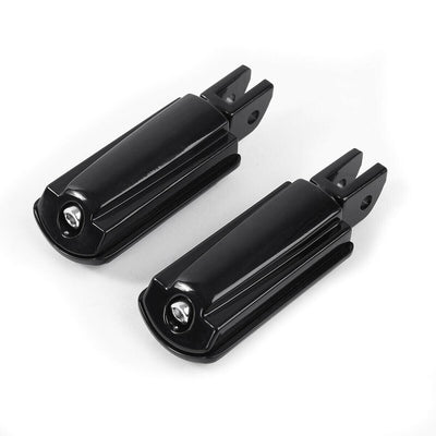 Black Front Rider Foot Pegs Footrests Fit For Harley Sport Glide Softail 18-2022 - Moto Life Products