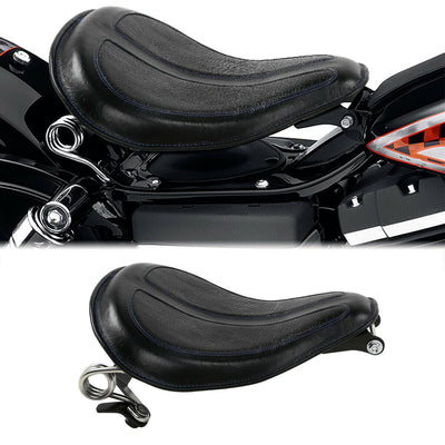 Blue Stitching Solo Driver Seat Fit For Harley Sportster XL883 XL1200 2010-2020 - Moto Life Products