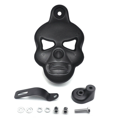 Black Skull Horn Cover For Harley Big Twins V-Rods Stock Cowbell Horns 1992-2020 - Moto Life Products
