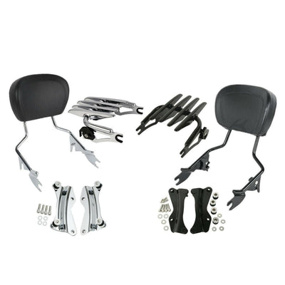 Detachable Backrest Sissy Bar/ Luggage Rack/ Docking Hardware For Harley 14-22 - Moto Life Products
