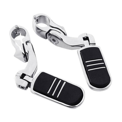 Rider & Passenger Footboard FootPegs Mount Fit For Harley Touring 1993-Up Chrome - Moto Life Products