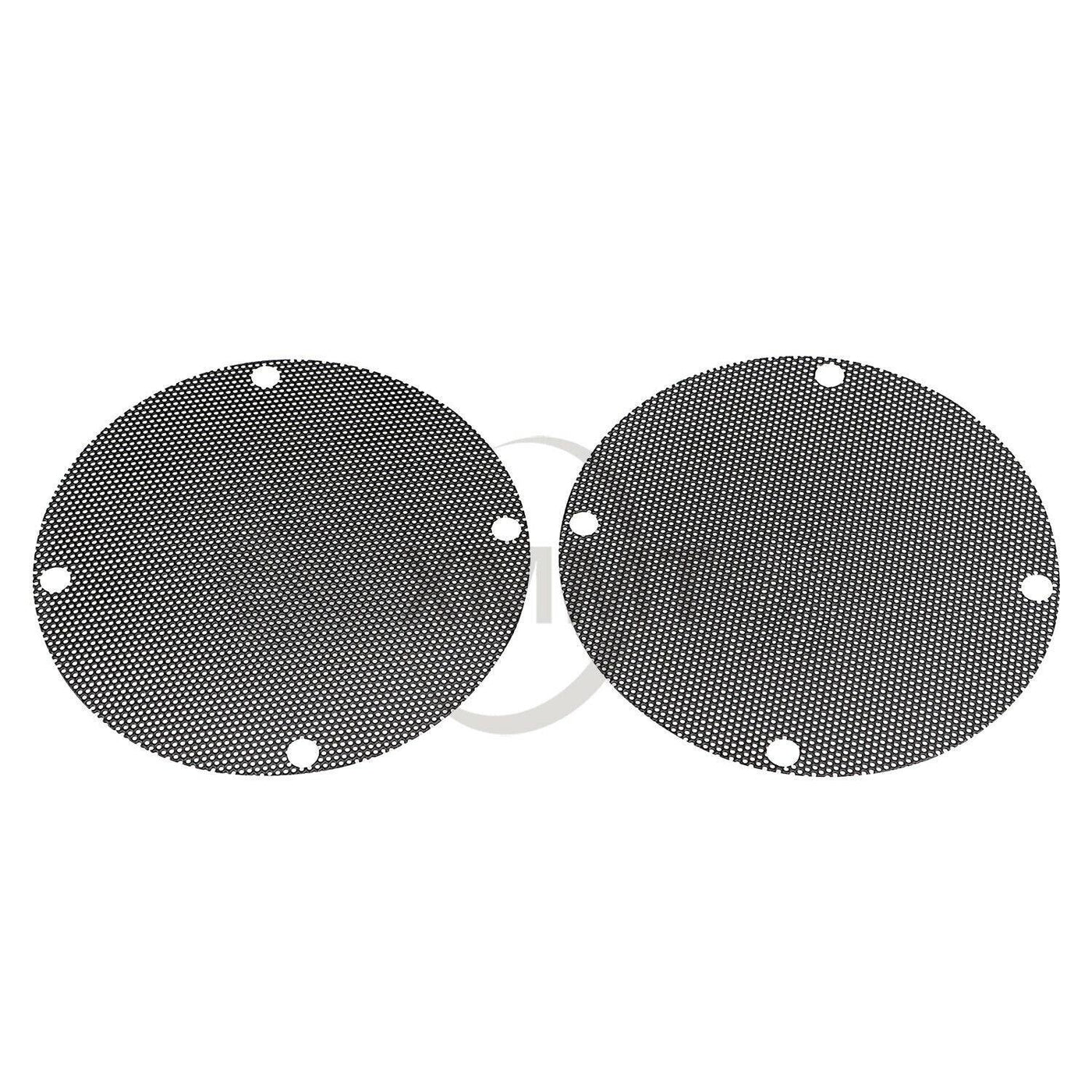 Black Rear Mesh Speaker Grills For Harley Electra Street Glide Ultra Classic CVO - Moto Life Products