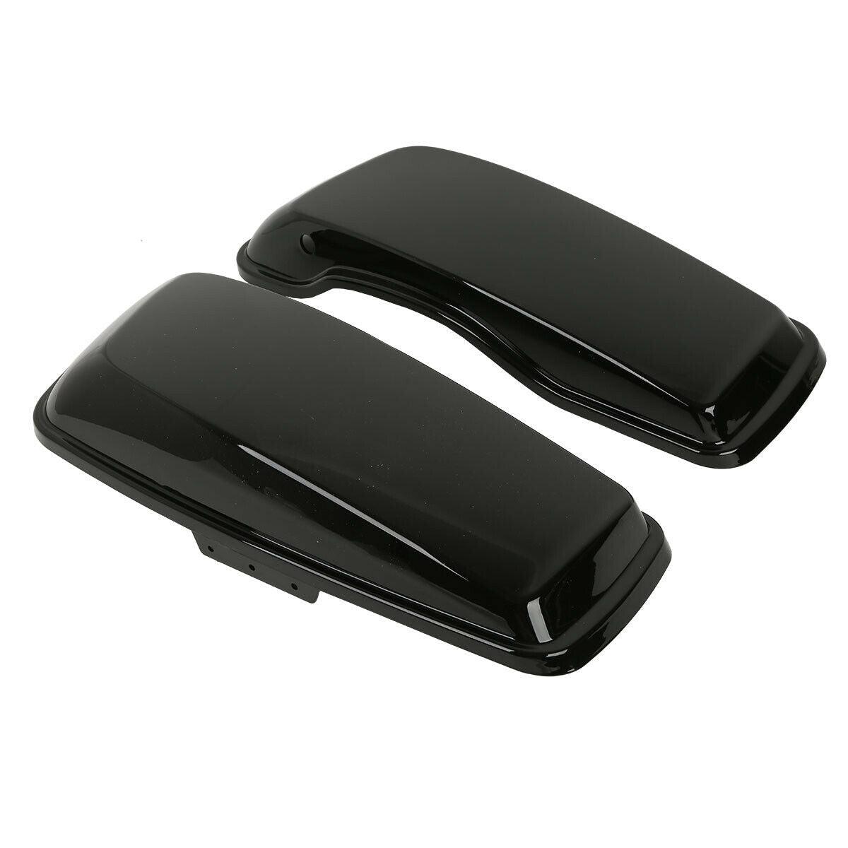 Painted Black Hard SaddleBags Lids Fit For Harley Touring Electra Glide 14-22 - Moto Life Products