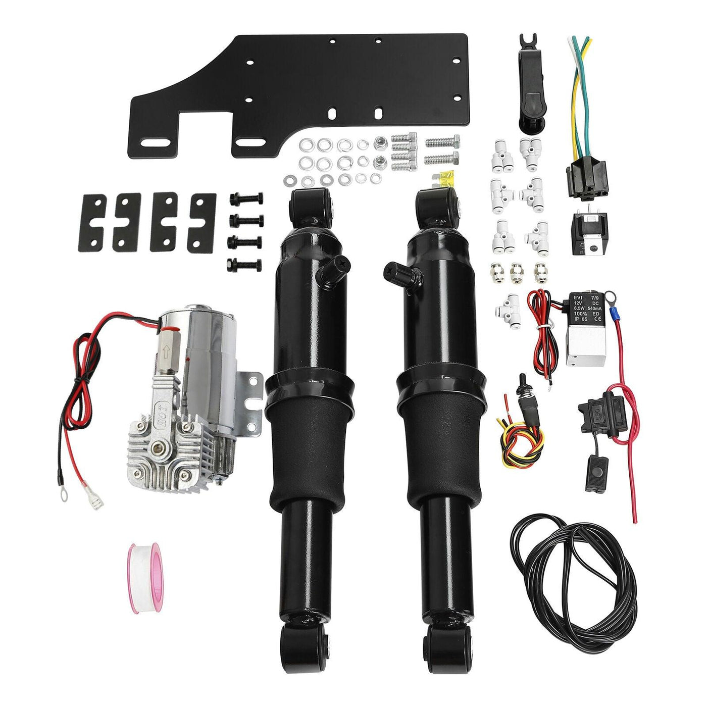 Rear Air Ride Suspension Set For Harley Davidson Touring Glide Ultra 1994-2022 - Moto Life Products