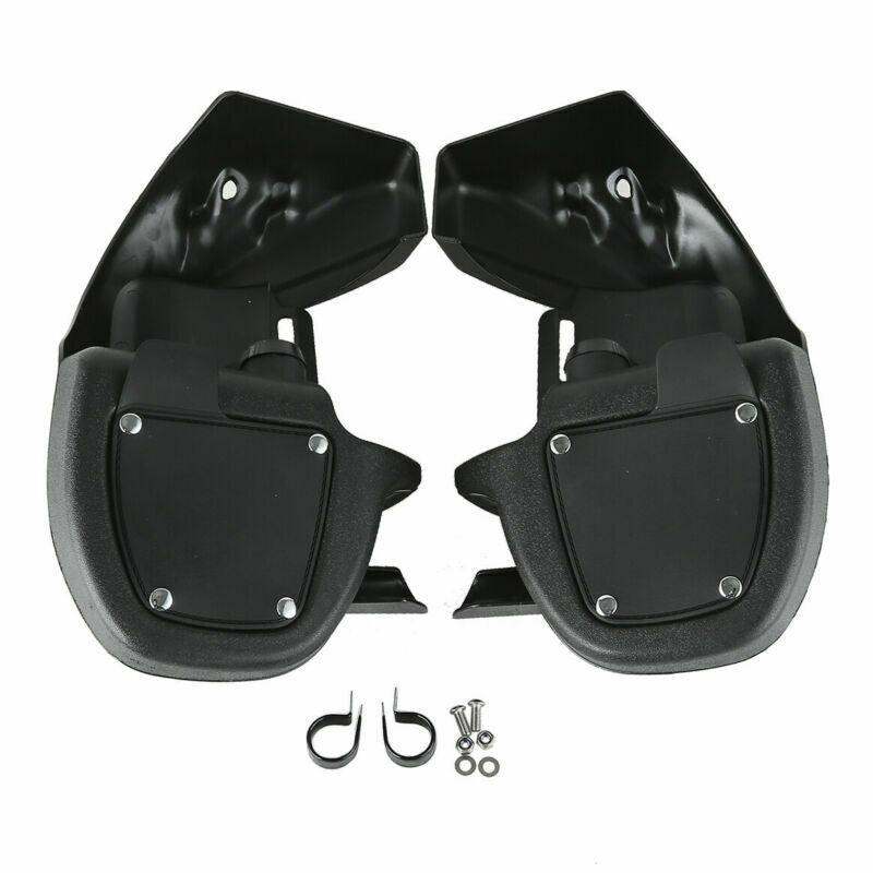Black Lower Vented Leg Fairing & Guard Bar Fit For Harley Road King Glide 09-13 - Moto Life Products