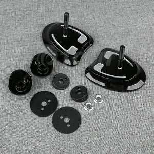 New Black Tapered Fairing Mount Mirrors For Harley Touring FLHT FLHX 2014-2022 - Moto Life Products