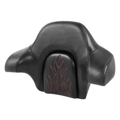 Black Passenger King Backrest Pad Fit For Harley CVO Touring Road Glide 2014-Up - Moto Life Products