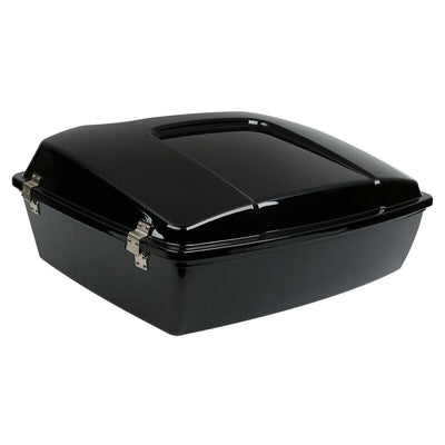 Black Chopped Pack Trunk W/ Luggage Rack Fit For Harley Tour Pak Road King 97-13 - Moto Life Products