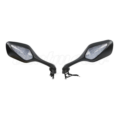 Rear View Mirrors LED Turn Signal Light White For Honda CBR1000RR 2008-2016 2010 - Moto Life Products