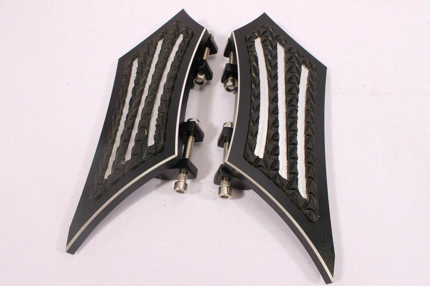 REAR FOOTPEGS FLOORBOARDS FOOTBOARDS PEGS BOARDS 4 HARLEY TOURING ROAD STREET - Moto Life Products