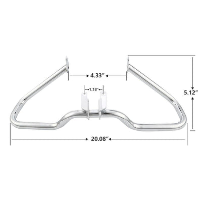 Chopped Engine Guard Crash Bar Fit For Harley Street Glide FLHX 14-22 Road King - Moto Life Products