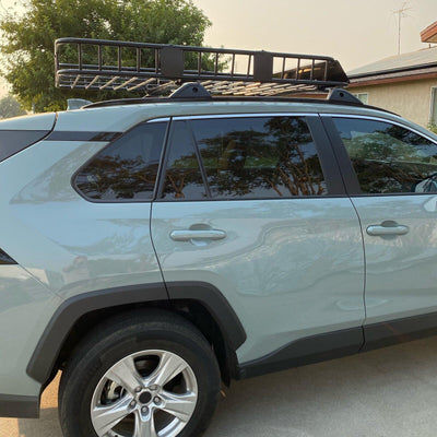 64'' Universal Roof Rack w/Extension Cargo SUV Top Luggage Carrier Basket Holder - Moto Life Products
