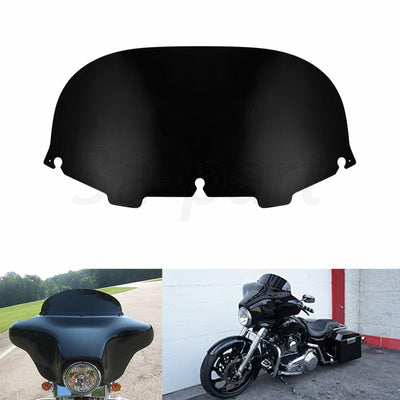 Black 8" Windshield Windscreen Fit For Harley Touring Street Glide FLHX 1996-13 - Moto Life Products