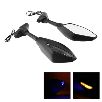 Matte Rearview Side Mirrors LED Turn Signal Fit For Suzuki GSXR 600 750 01-05 04 - Moto Life Products