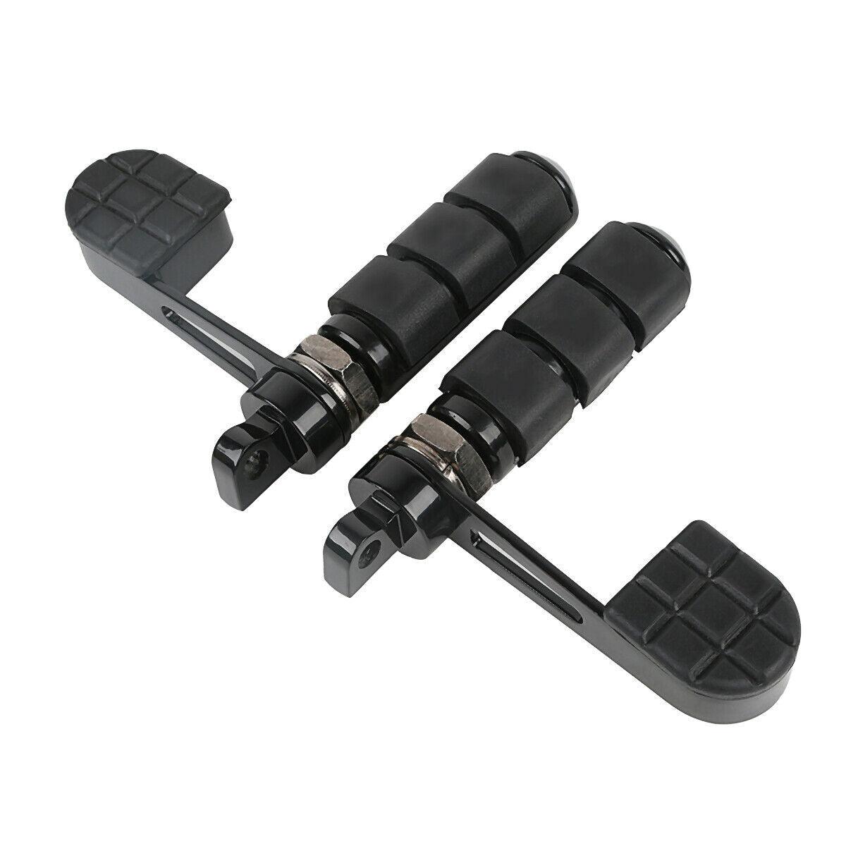 Anti Vibration Stirrup Heel Foot FootPegs Fit For Harley Softail Sportster Black - Moto Life Products