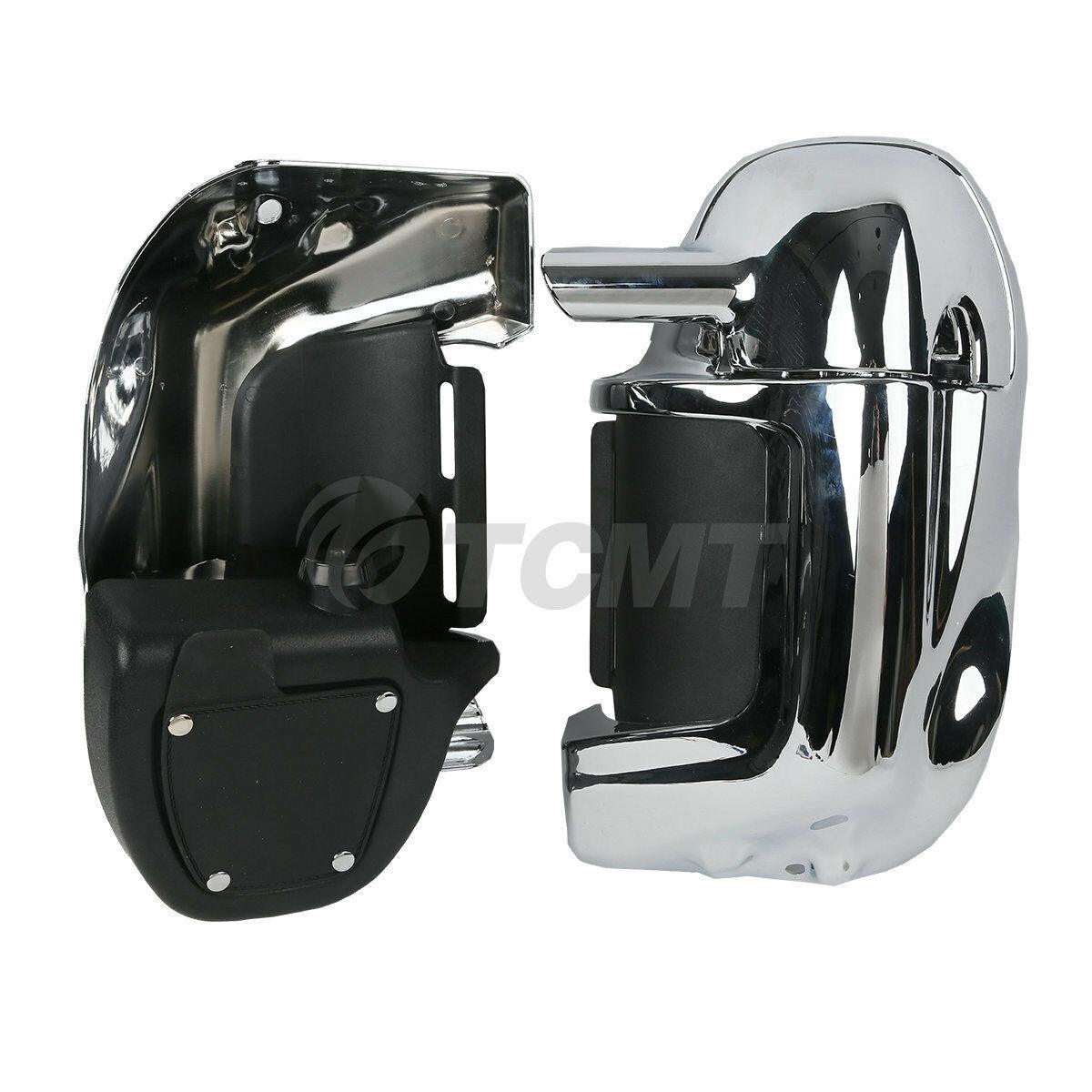 Chrome Lower Vented Fairing Fit For Harley Touring Road Electra Glide 1983-2013 - Moto Life Products