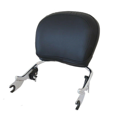 Backrest Sissy Bar Detachable Low-Profile Pad Upright Fit Harley Touring 09-UP - Moto Life Products