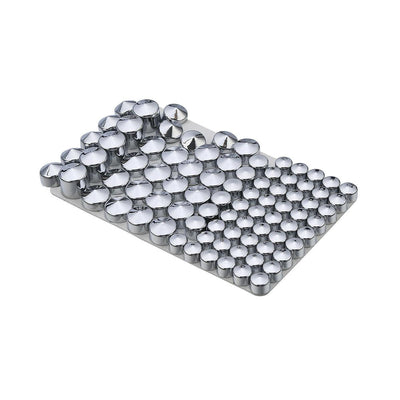 ABS 83 PCS Chrome Bolt Topper Cap Cover For Harley Twin Cam Road King FLHR 94-06 - Moto Life Products