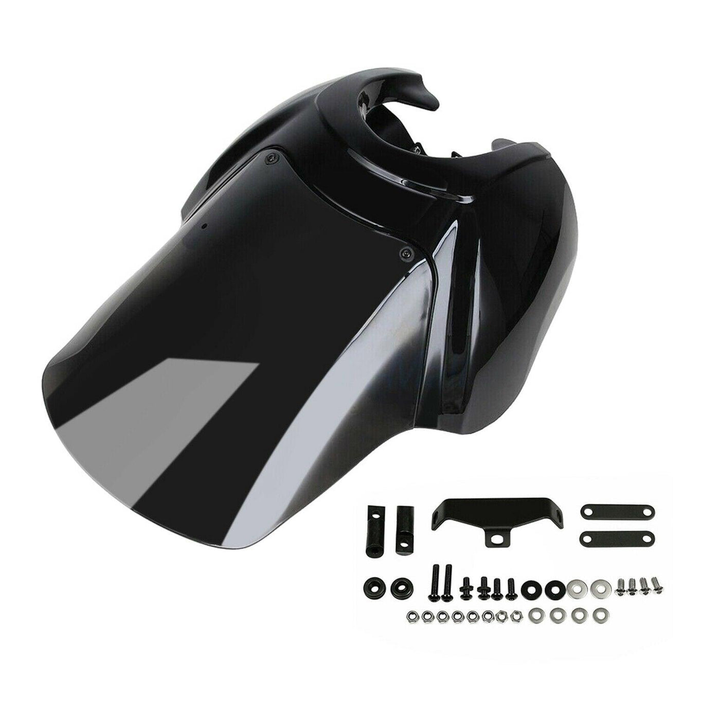 Front Fairing With 15" Black Windshield Fit for Harley Dyna Super Glide 06-17 - Moto Life Products
