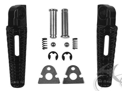 Front & Rear Foot Pegs Footrest Fit For Suzuki GSX-R 600 750 GSXR 1000 2006-2018 - Moto Life Products