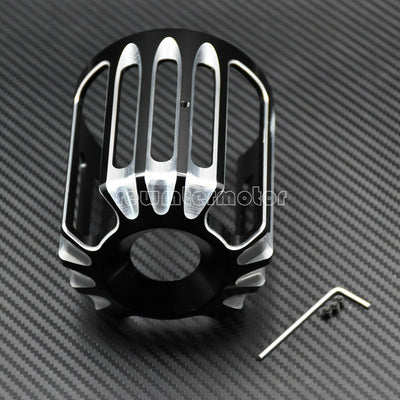 Motorcycle Black CNC Aluminum Cut Oil Filter Cover Fit For Touring Softail Dyna - Moto Life Products