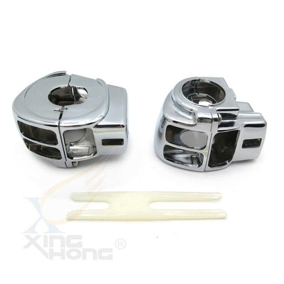 Chrome Switch Housing Cover For Road Electra Glide FLHTC FLHT FLHX FLTRX - Moto Life Products