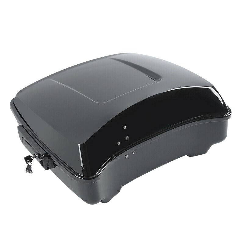 Black Chopped Pack Trunk Mount Rack Fit For Harley Tour Pak Street Glide 2009-13 - Moto Life Products