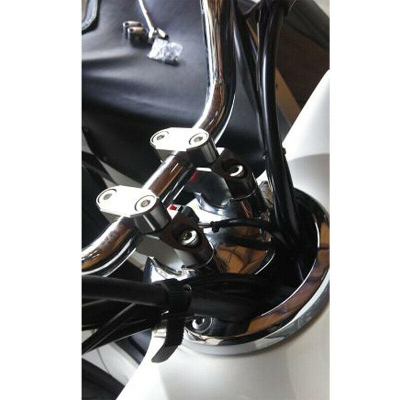 28mm 1 1/8" Offset Handlebar Clamp Risers Fit For Honda Kawasaki Suzuki Yamaha - Moto Life Products