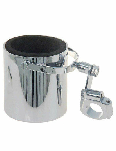 Motorcycle Cup Holder Chrome Handlebar Drink Bottle Holder for Harley Universals - Moto Life Products
