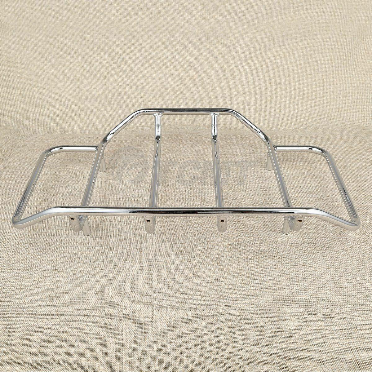 Chrome Luggage Top Rack Fit For Harley Touring Tour Pak Road King Street Glide - Moto Life Products