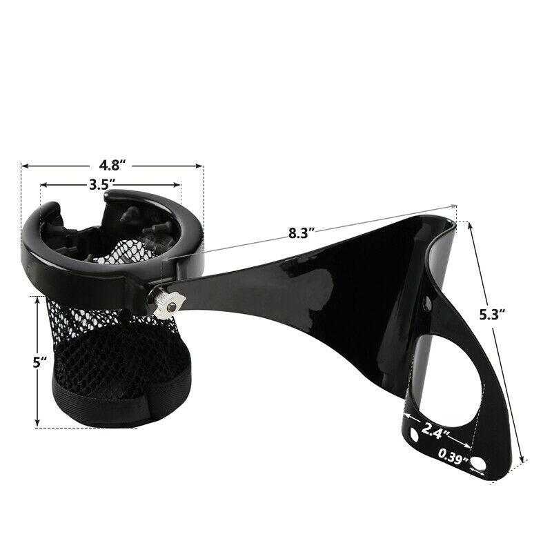 Drink Cup Holder Passenger Fit For Harley Touring Electra Road Glide 2014-2022 - Moto Life Products