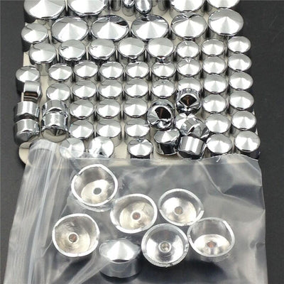 Chrome Bolts Toppers Caps for 2000-2005 2006 Harley Davidson Softail Twin Cam - Moto Life Products