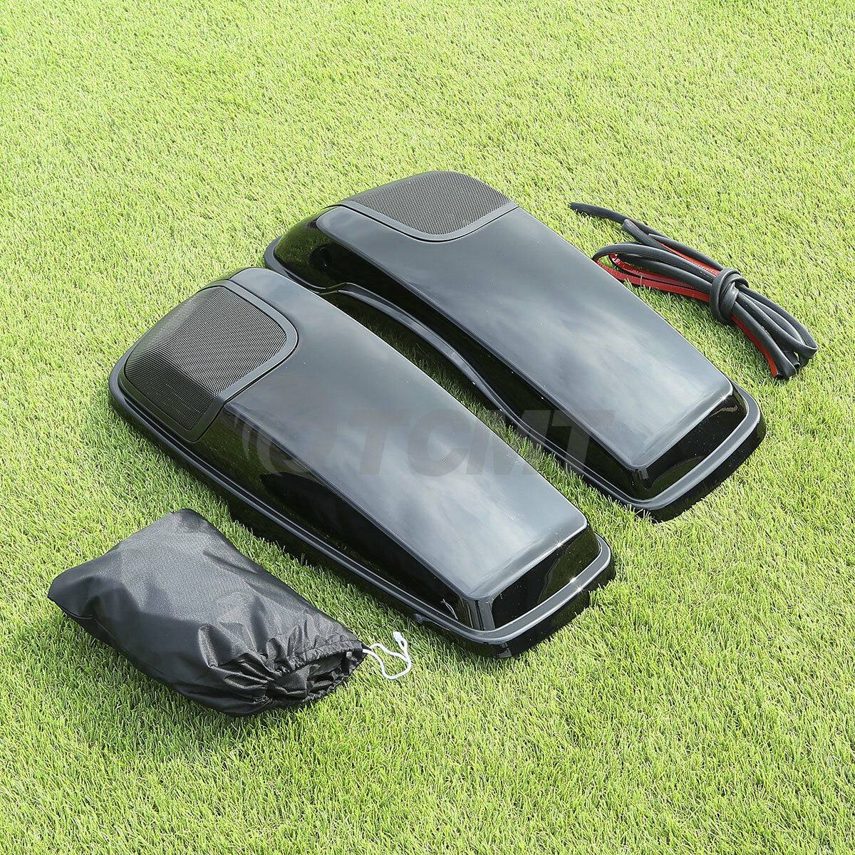 Saddlebag Lids Speaker Cutouts For Harley Touring Road King Glide 2014-2022 2018 - Moto Life Products