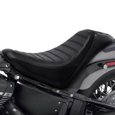 Black Solo Driver Seat Fit For Harley Softail Heritage Classic FLHC FLHCS 18-22 - Moto Life Products