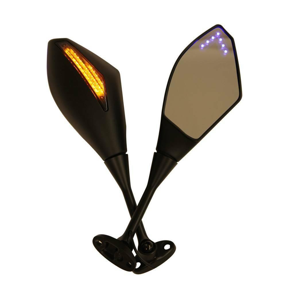 LED Integrated Mirrors For Honda CBR 600 RR 2004 2005 2006 2007 2008 2009 2010 - Moto Life Products