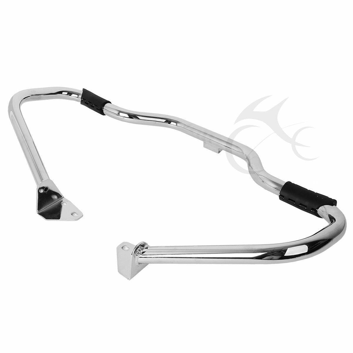 Chrome 1.25" Mustache Engine Guard Highway Crash Bar Fit For Harley Dyna 06-17 - Moto Life Products