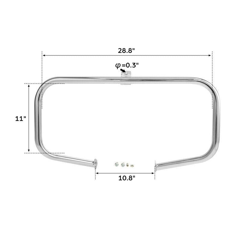 Engine Guard Highway Crash Bar Fit For Harley Street Electra Glide Road 97-08 98 - Moto Life Products