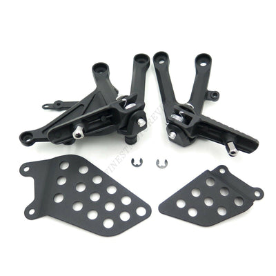 Black Front Rider Foot Pegs Bracket Fit For Honda Cbr1000Rr 2004 2005 2006 2007 - Moto Life Products