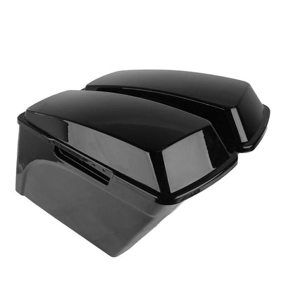 5" Extended Stretched Hard Saddlebags Bag Fit For Harley Touring Road King 93-13 - Moto Life Products