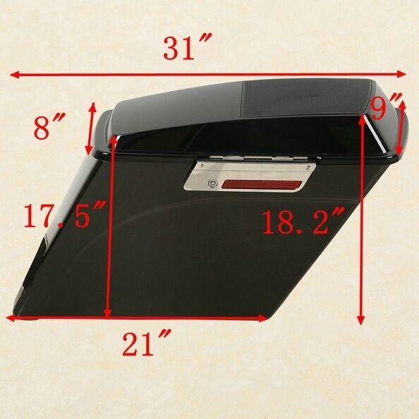 5 Stretched Saddlebags 6x9 Lid Bracket Fit For Harley Heritage Softail 84-2017 5 Stretched Saddlebags 6x9 Lid Bracket Fit For Harley Heritage Softail 84-2017