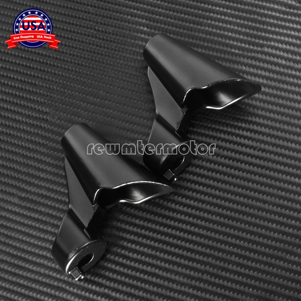 Black Front Turn Signal Mounts Relocation Kit Fit For Harley XL 48 1200X  '10-15 - Moto Life Products