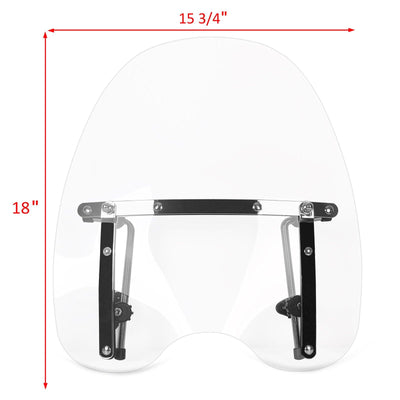 Motorcycle Windshield Windscreen for Harley Sportster Dyna Softail XL883 1200 - Moto Life Products