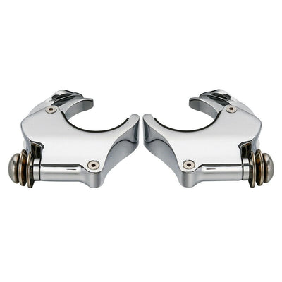 49mm 4PCS Windshield Clamps Fit For Harley Dyna Low Rider Sportster 1200 XL1200X - Moto Life Products