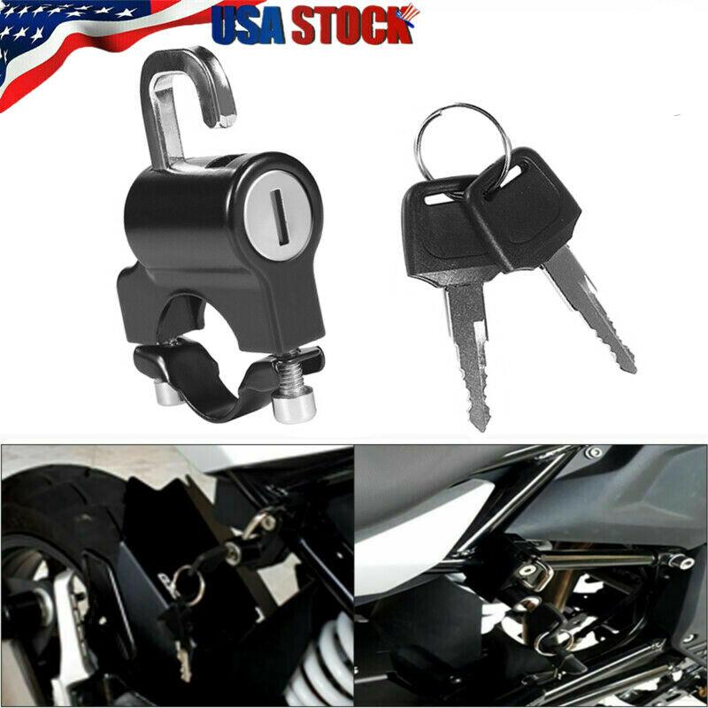 Motorcycle Helmet Lock Handlebar 22mm-26mm Anti-theft Security Motorbike 2 Keys - Moto Life Products