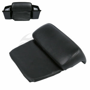 Black Razor Chopped Trunk Backrest Pad Fit For Harley Electra Road Glide King - Moto Life Products