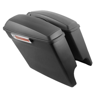 5" Stretched Extended Saddlebags Saddle Bags For Harley Touring Road Glide 14-22 - Moto Life Products