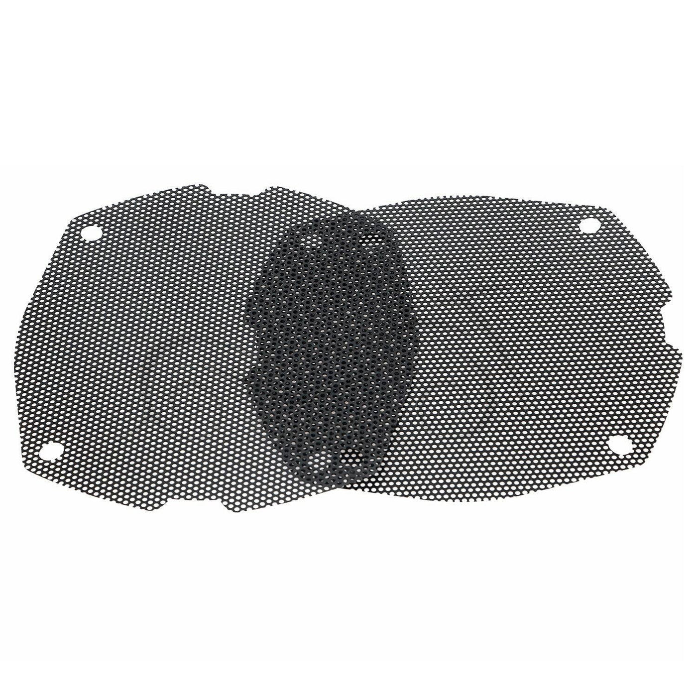 Black Mesh Front Fairing Speaker Grill Grilles Covers For Harley Touring Batwing - Moto Life Products